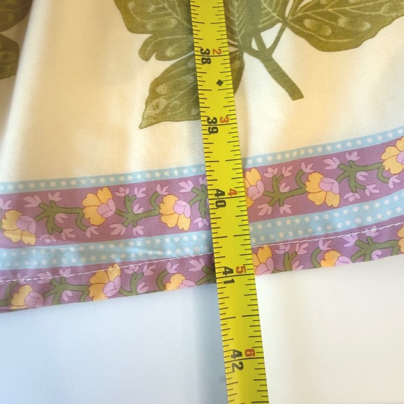 For Love Bell Floral Maxi Skirt Cream Boho Tassel M Boho Cottagecore EUC - Picture 8 of 8